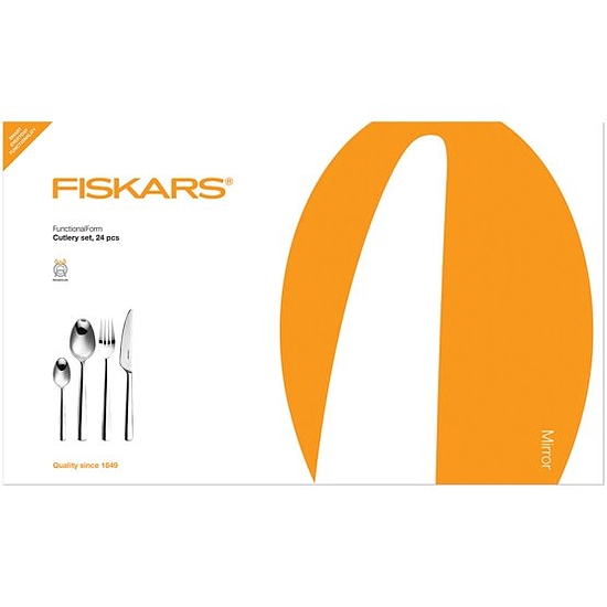 Fiskars Evőeszköz készlet, 24db-os, fényes - 1002949