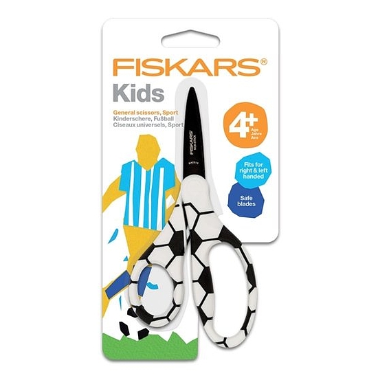 Fiskars Gyerekolló focilabda motívummal, 13 cm - 1023913