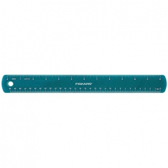 Fiskars Gyerekvonalzó kék csillámokkal, 30 cm (csak rendelésre) - 1023923