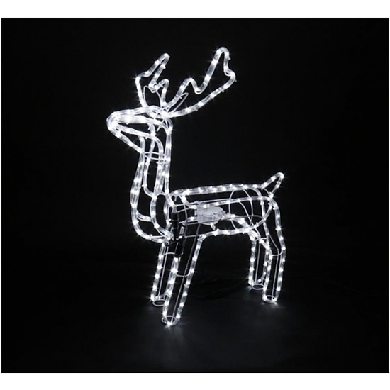 Karácsonyi világítás - Rénszarvas, 216 led, hideg fehér, 84x64,5x44,5 cm, 9 m kábel, 230V, kültér