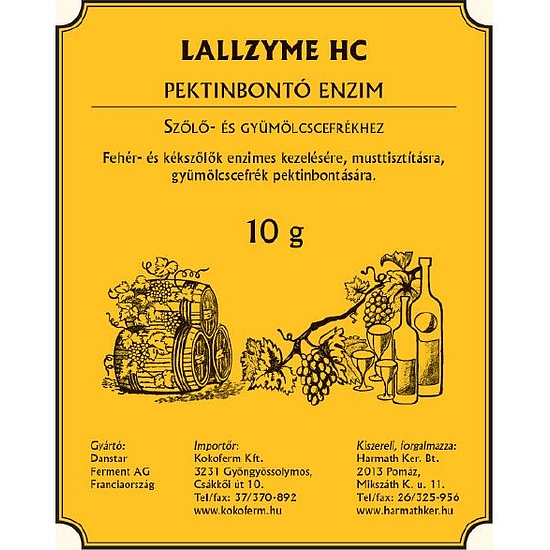 LaLLzyme HC Pektinbontó enzim 10g