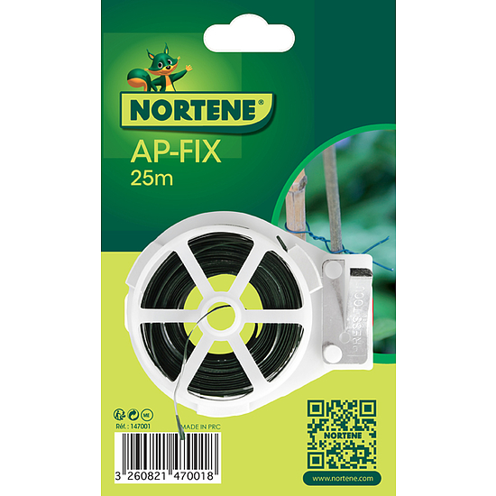 Nortene AP-FIX erősített műanyag kötöző - 2 mm x 25 m  -  zöld - 147001