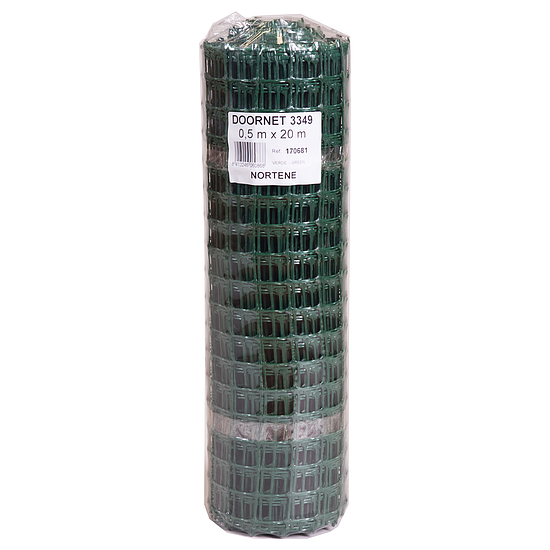 Nortene DOORNET 3349/050 műanyag rács (K-50/30) - 0,5 x 20 m -  32 x 28 mm - zöld - 170681