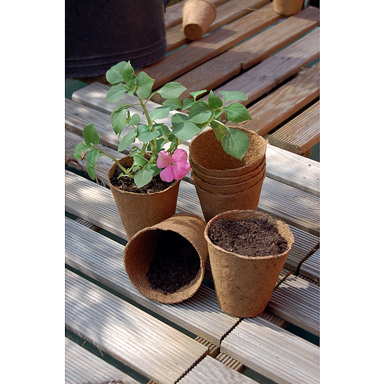 Nortene GROWING POTS tőzegcserép  - 8 x 8 cm  -  világosbarna - 160003