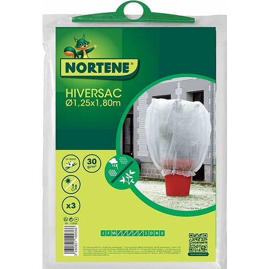 Nortene HIVERSAC 30 g/m2 növénytakaró zsák  - ?  1,25 x h. 1,8 m -  fehér - 110036