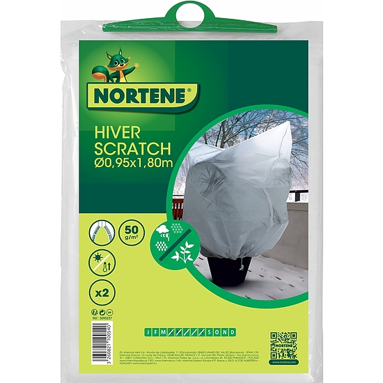 Nortene HIVERSCRATCH átteleltető zsák, 50 g/m2 - 2 x 1,8  m -  fehér - 5095237