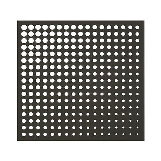 Nortene MOON PANEL dekoratív panel, kör mintázattal - 1 x 1 m - rozsdabarna 2019489
