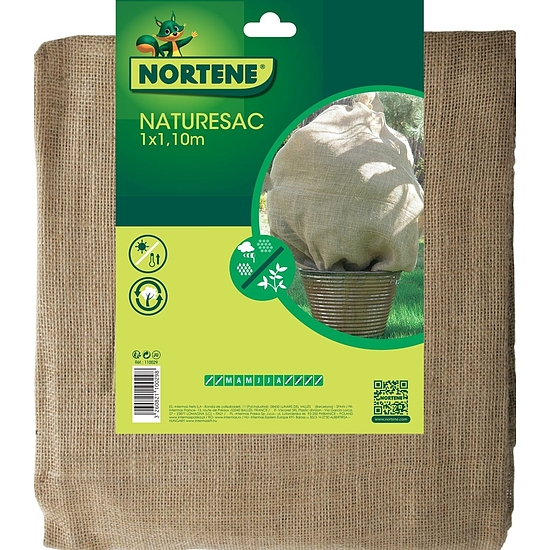 Nortene NATURESAC 300 g/m2 juta átteleltető zsák - 1 x 1,1  m -  barna - 110029