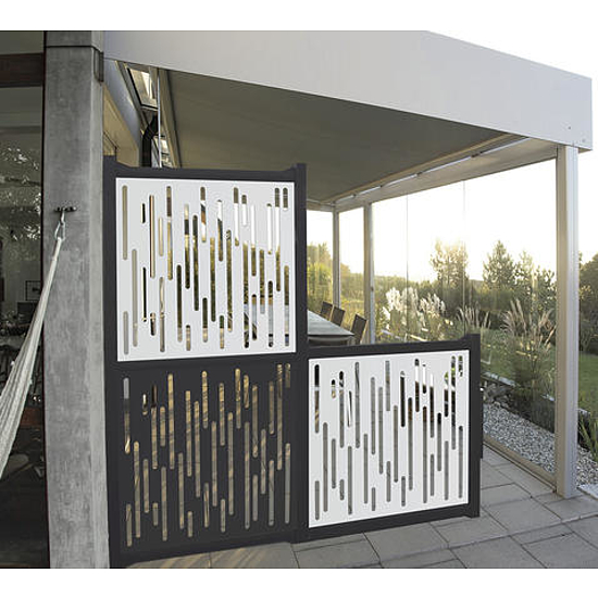Nortene NAUTIC PANEL dekoratív panel, vonal mintázattal - 1 x 1 m - rozsdabarna 2019486