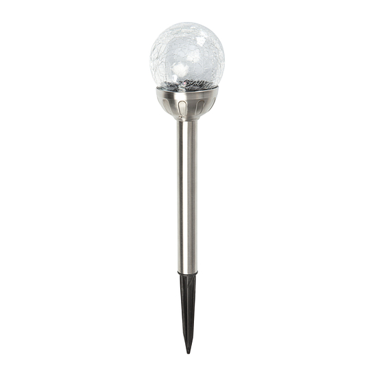 Nortene OPHRIS leszúrható napelemes lámpa - ? 8 x 29 cm  -  ezüst - 2014479