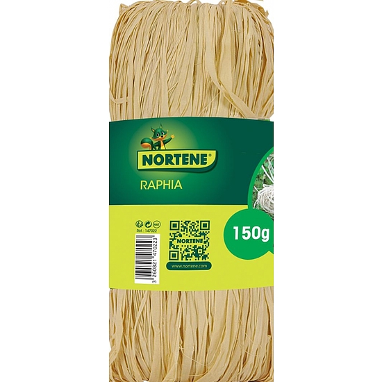 Nortene RAPHIA raffia kötöző - 1,3 m -  natúr - 147020