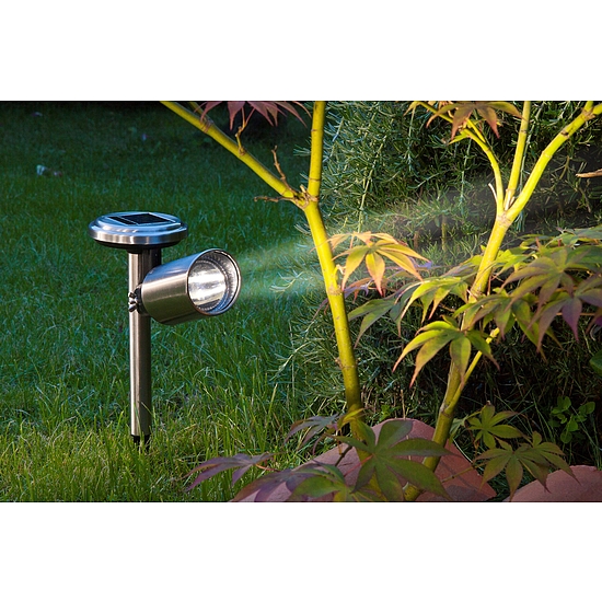 Nortene SCOOP spot napelemes lámpa - 22 x 9,8 x 25 cm  -  ezüst - 2014481