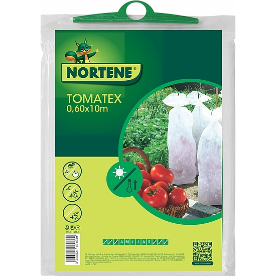 Nortene TOMATEX PP takaró szövet - 0,6 x 10 m -  17 g/m2  - fehér - 110163