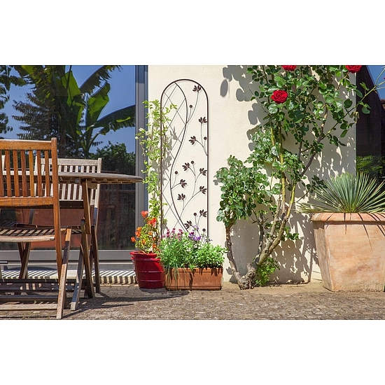 Nortene Yin and Yang TRELLIS fém növényfuttató - 0,35 x 1,5 m -  andracit - 2013150