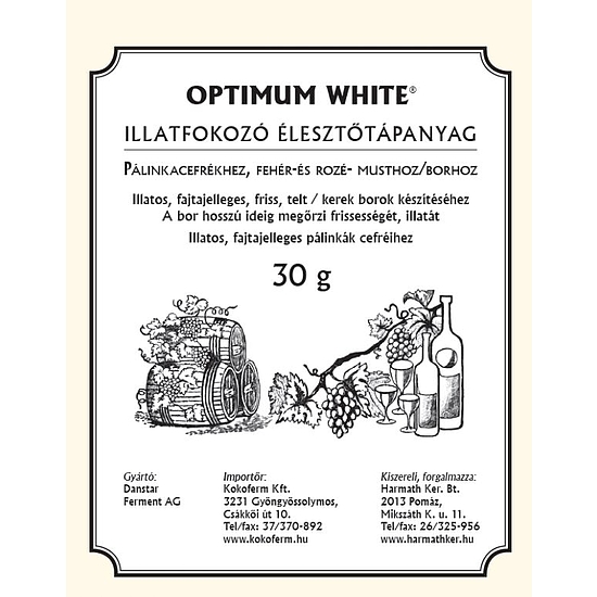 Optimum White illatfokozó élesztőtápanyag 30g