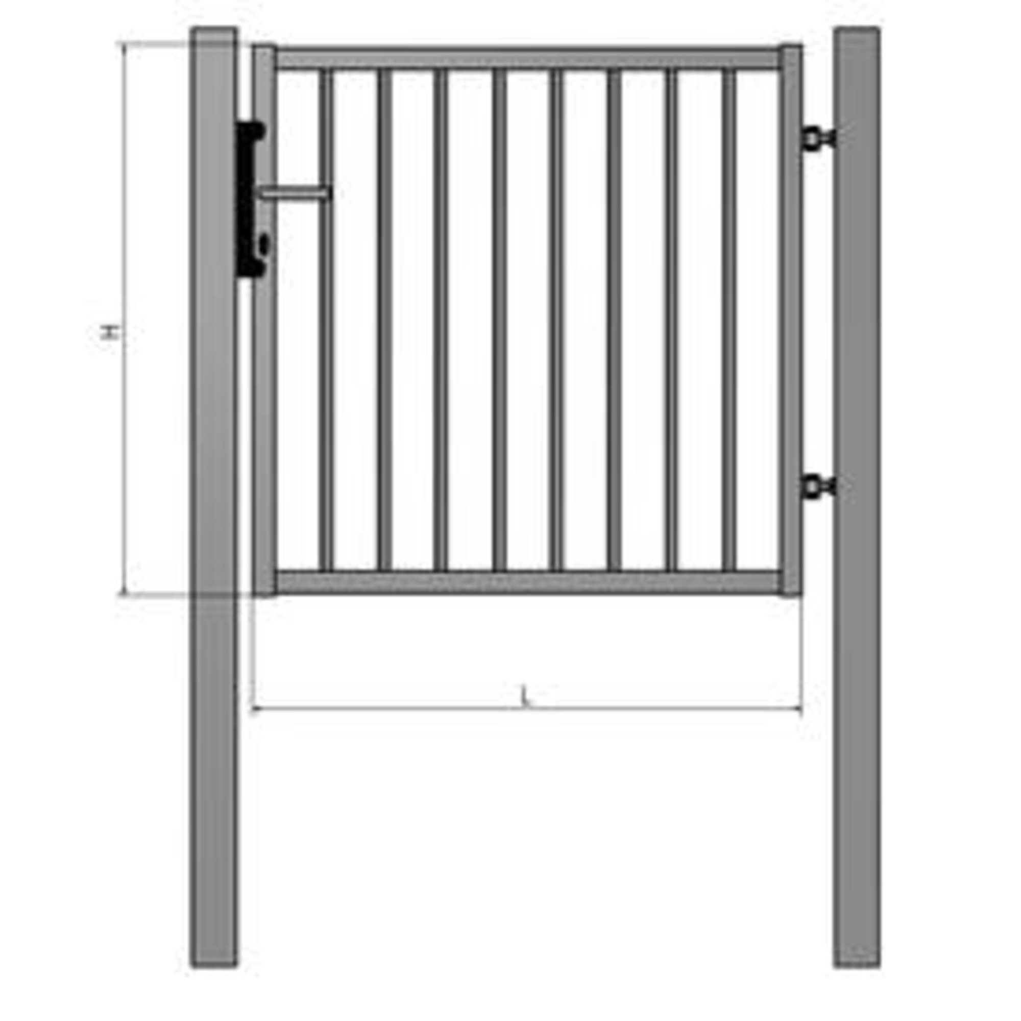 BJ Speciál egyszárnyú kiskapuk 1400x1000mm HNZ