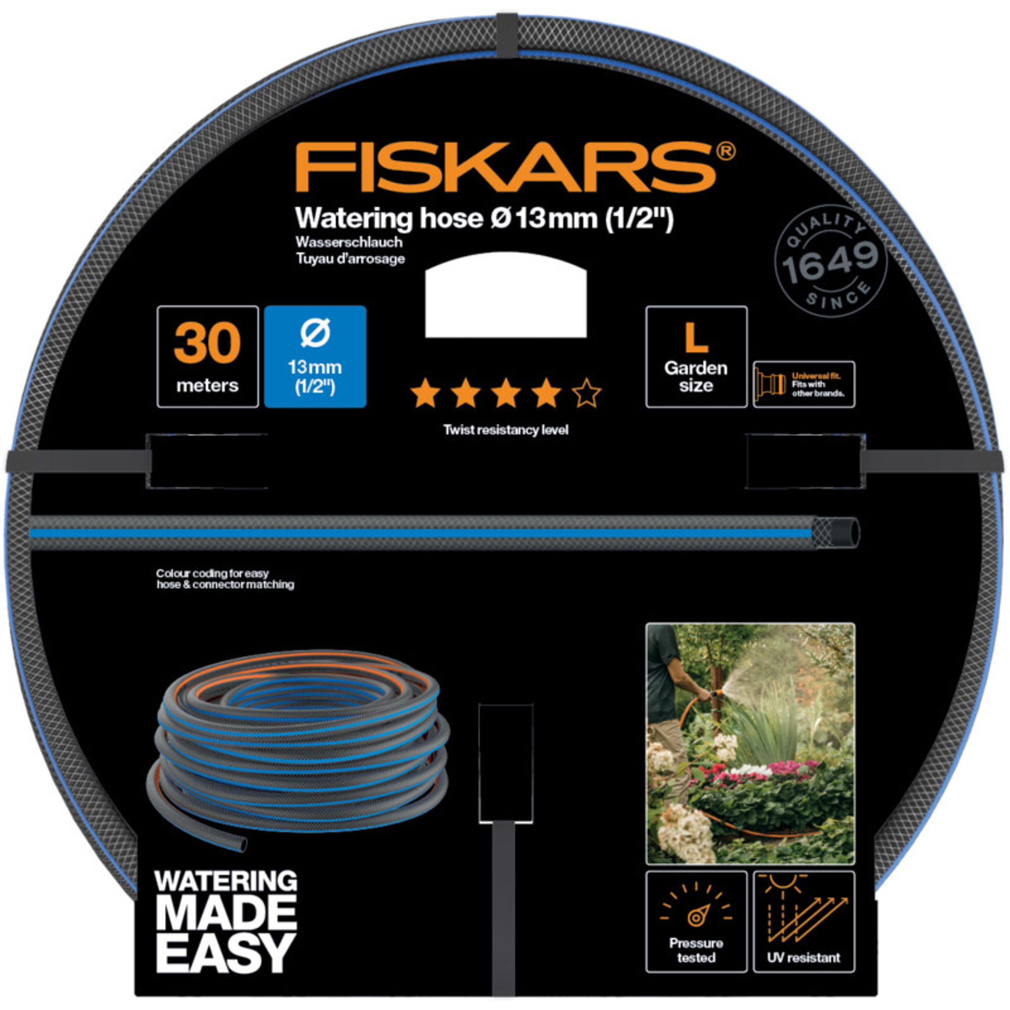 Fiskars  COMFORT LOCSOLÓTÖMLŐ 13 MM (1/2