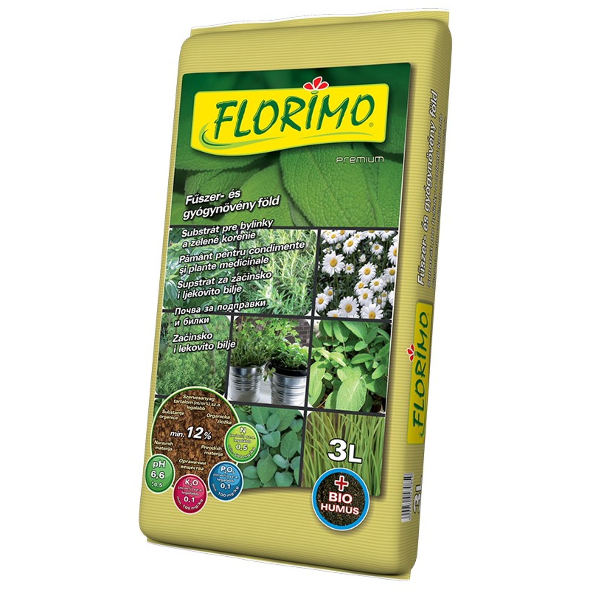 Florimo fűszer és gyógynövény föld 3 l