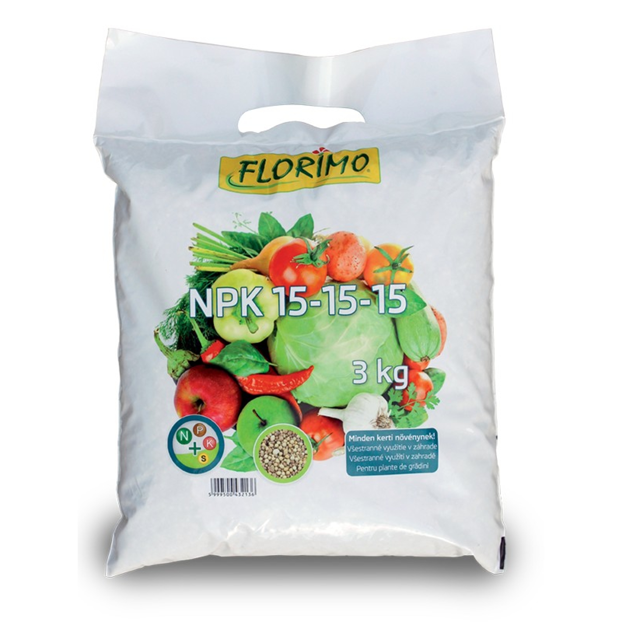 FLORIMO NPK 15-15-15 ásványi trágya 10 kg