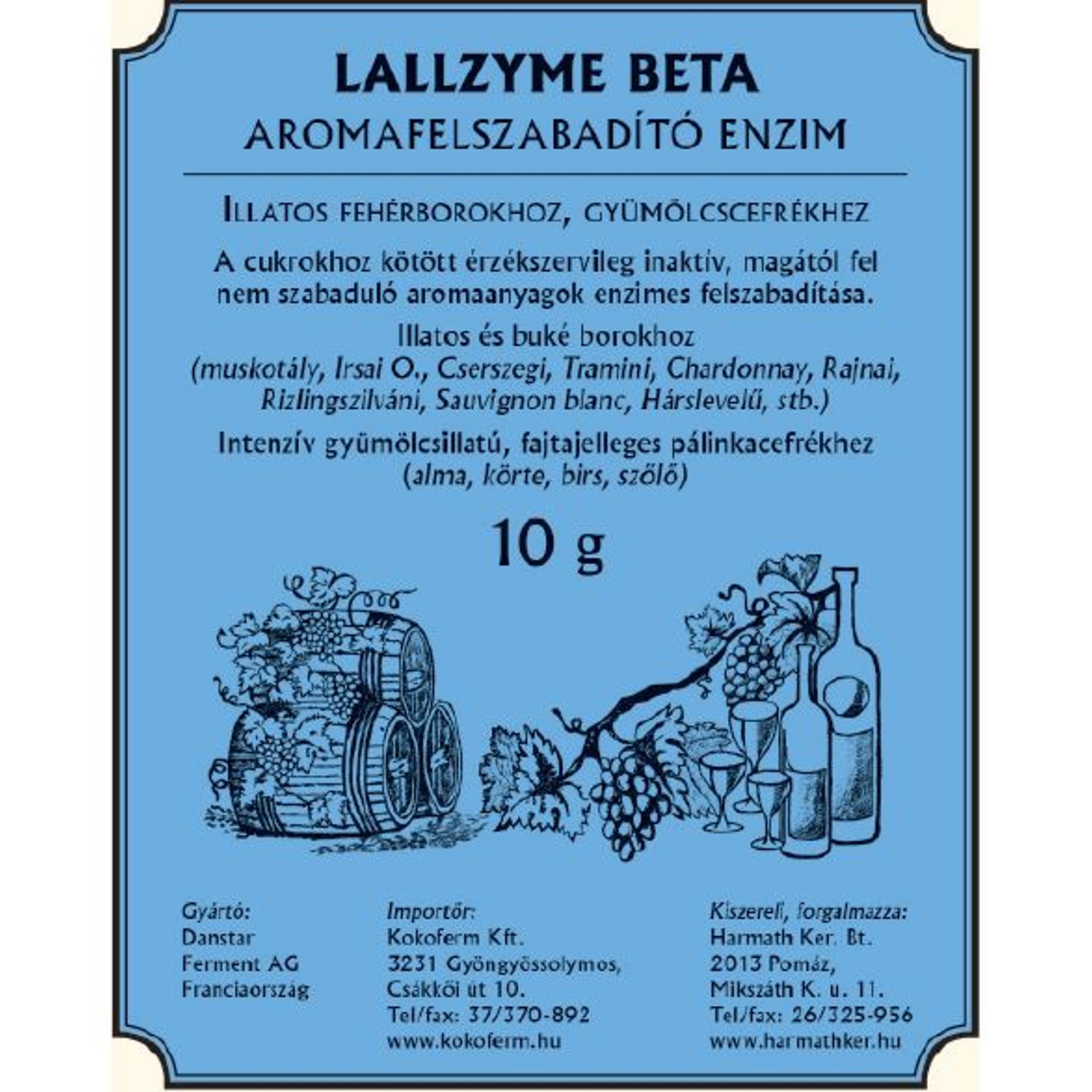 Lallzyme Beta Aromafelszabadító enzim 10g