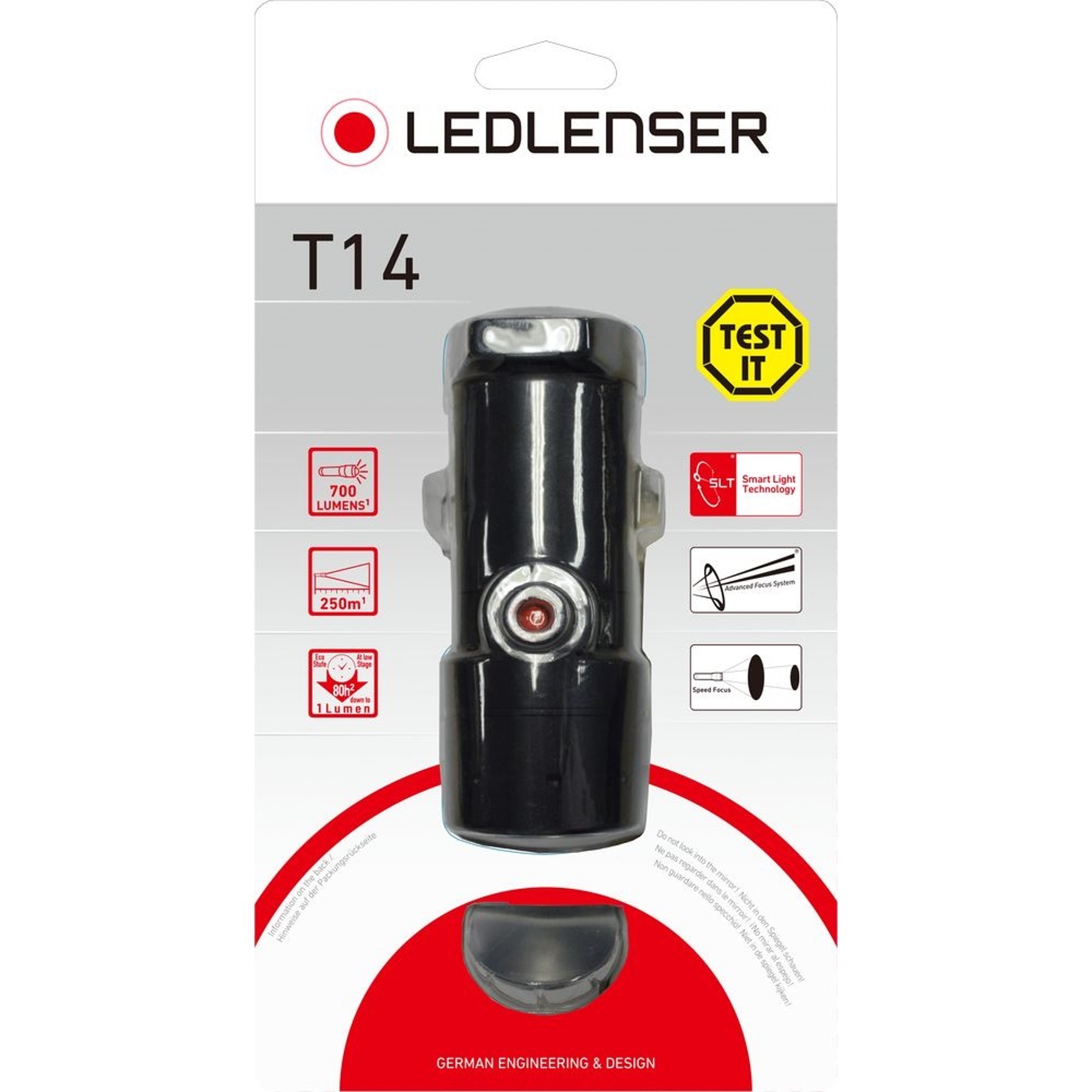 LEDLENSER T14 taktikai lámpa 4xAA 700lm