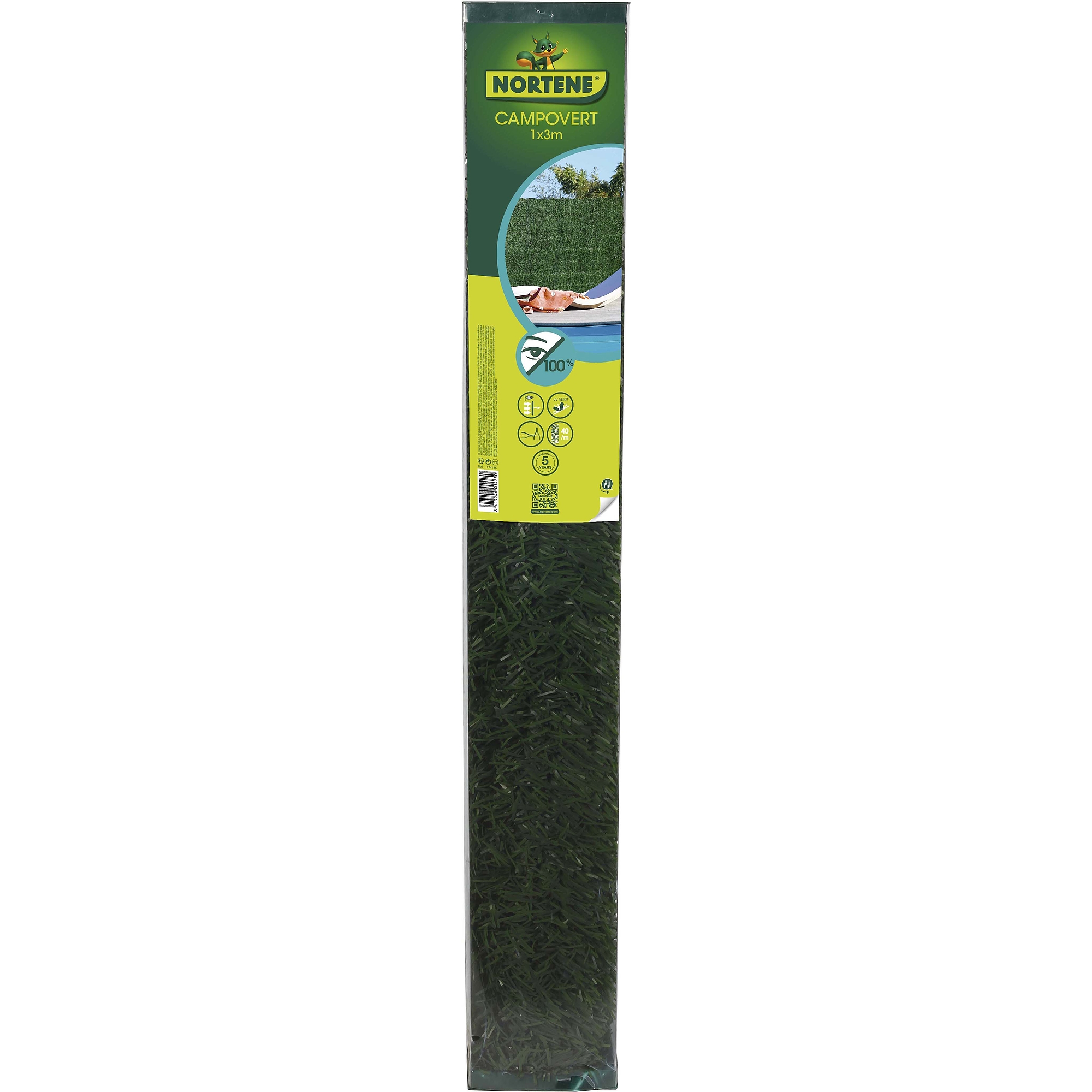 Nortene CAMPOVERT műsövény 100% - 1 x 3 m -  zöld - 174165