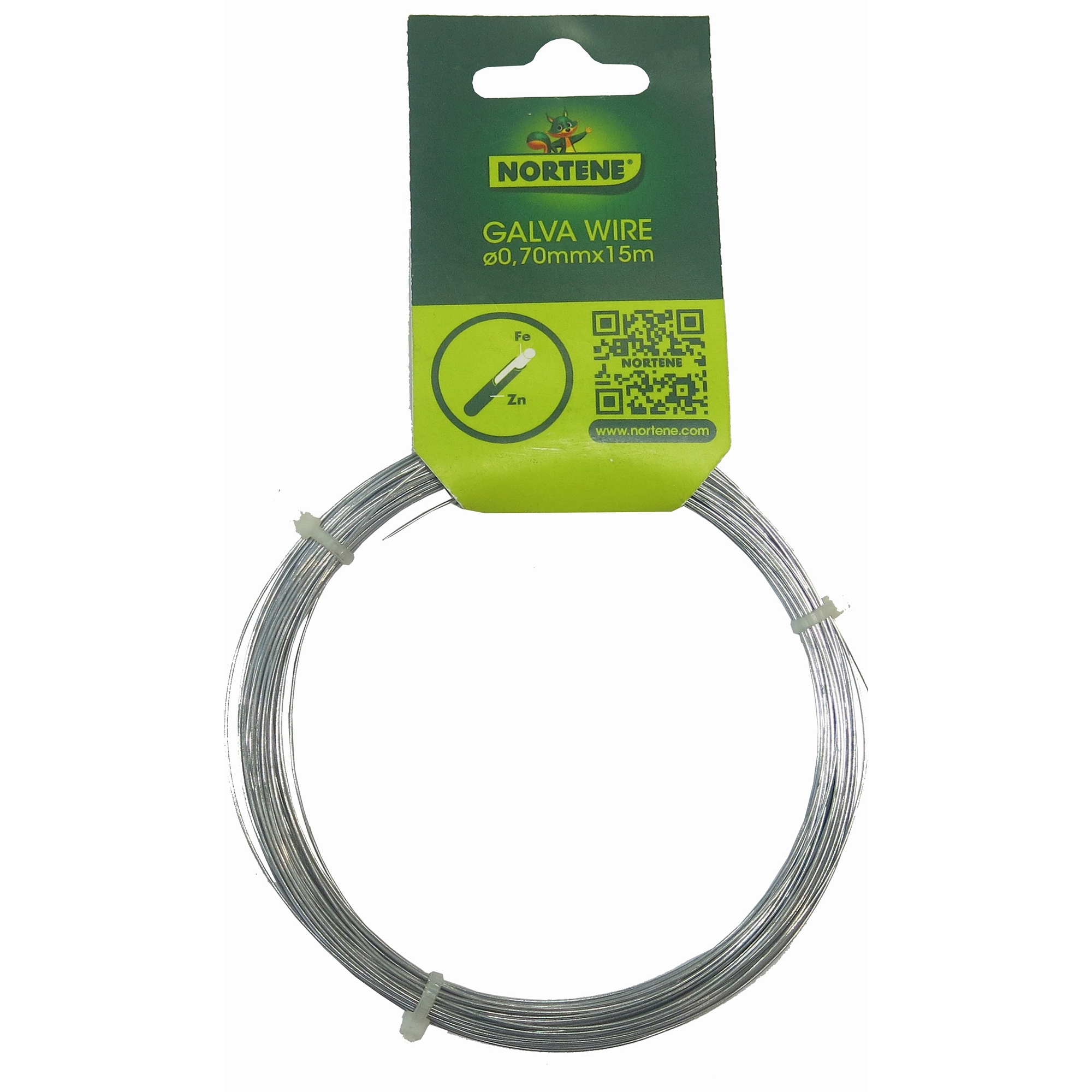 Nortene GALVAWIRE  galvanizált dróthuzal - 0,7mmx15m - galvanizált - 172570