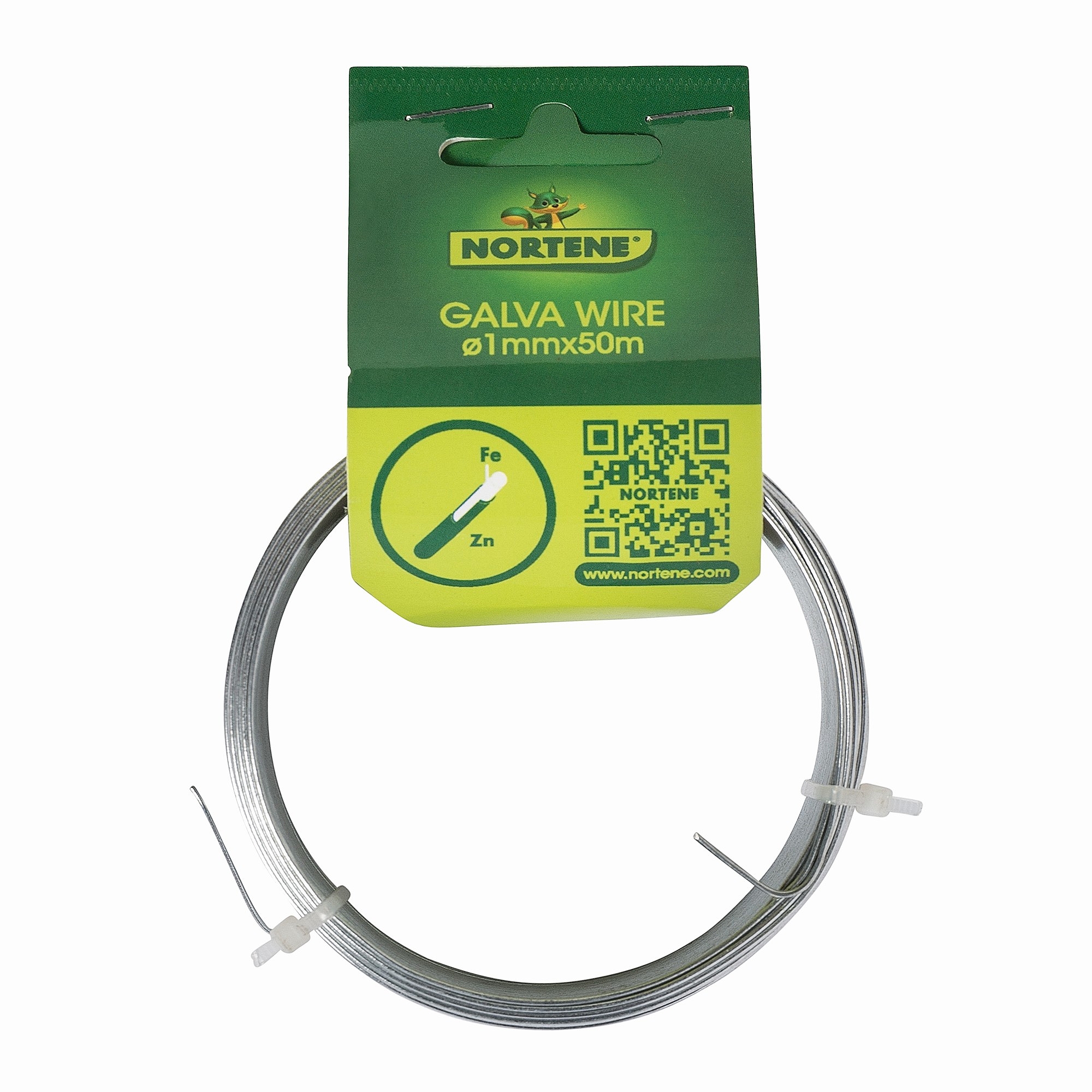 Nortene GALVAWIRE  galvanizált dróthuzal - 1mmx50m - galvanizált - 172573