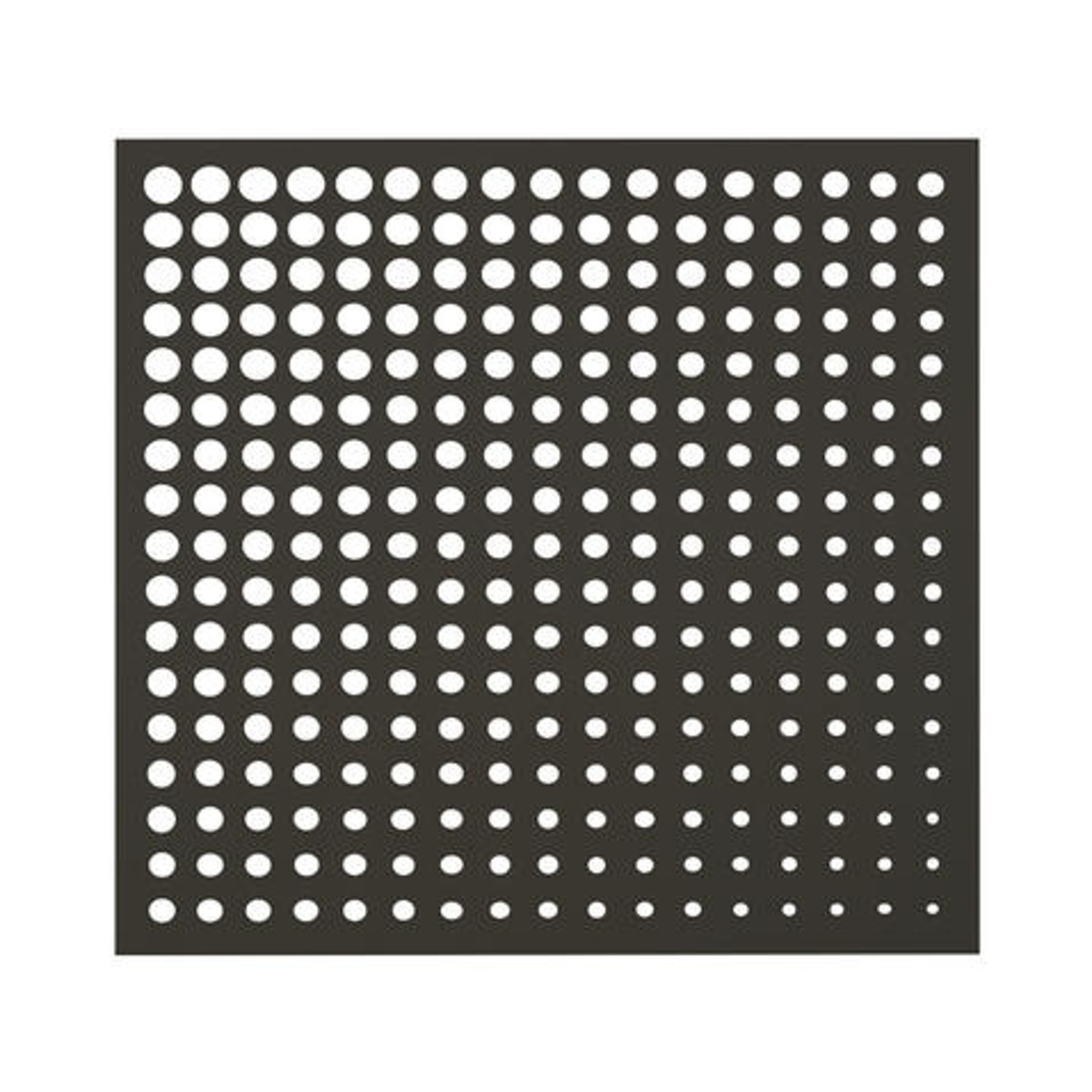 Nortene MOON PANEL dekoratív panel, kör mintázattal - 1 x 1 m - antracit 2019490