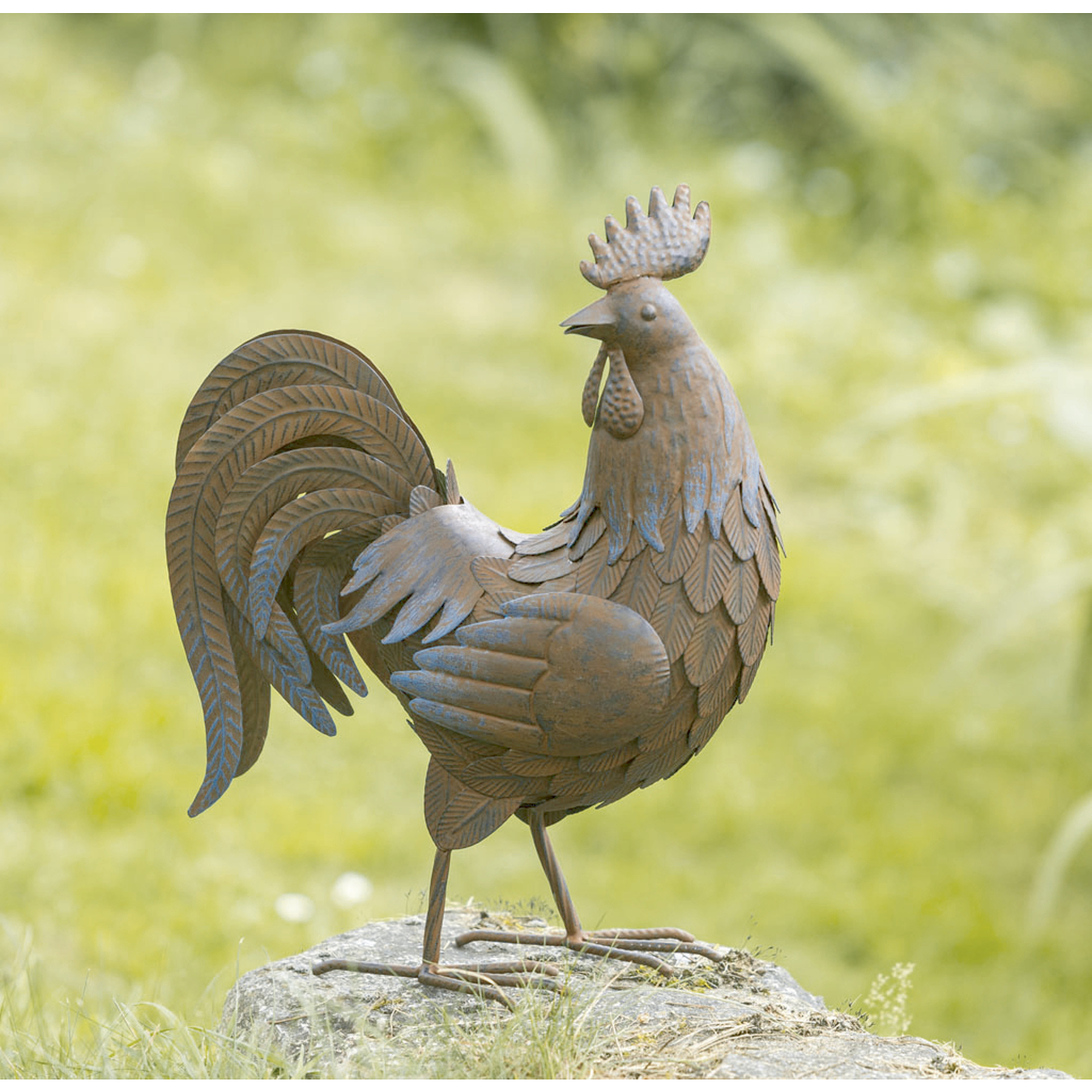 Nortene PICOTI - Dekoratív kakas figura 0,34x0,19x h.0,47 m barna 2012066