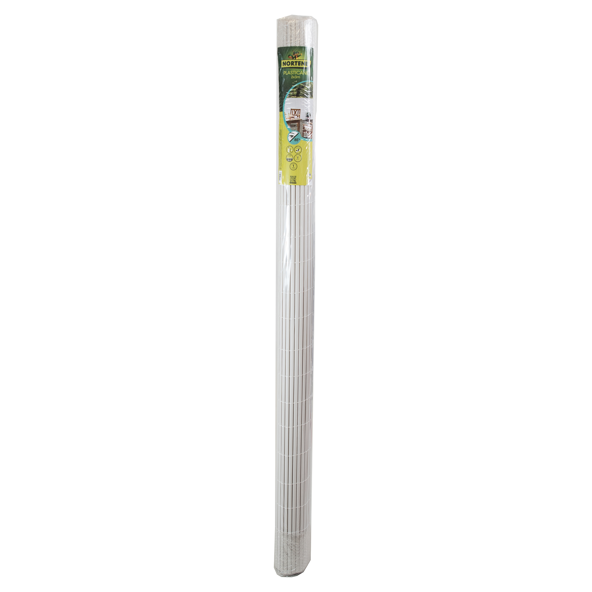 Nortene PLASTICANE OVAL ovális profilú műanyag nád, 13 mm, PVC - 1,5 x 3 m -  fehér  - 2012173