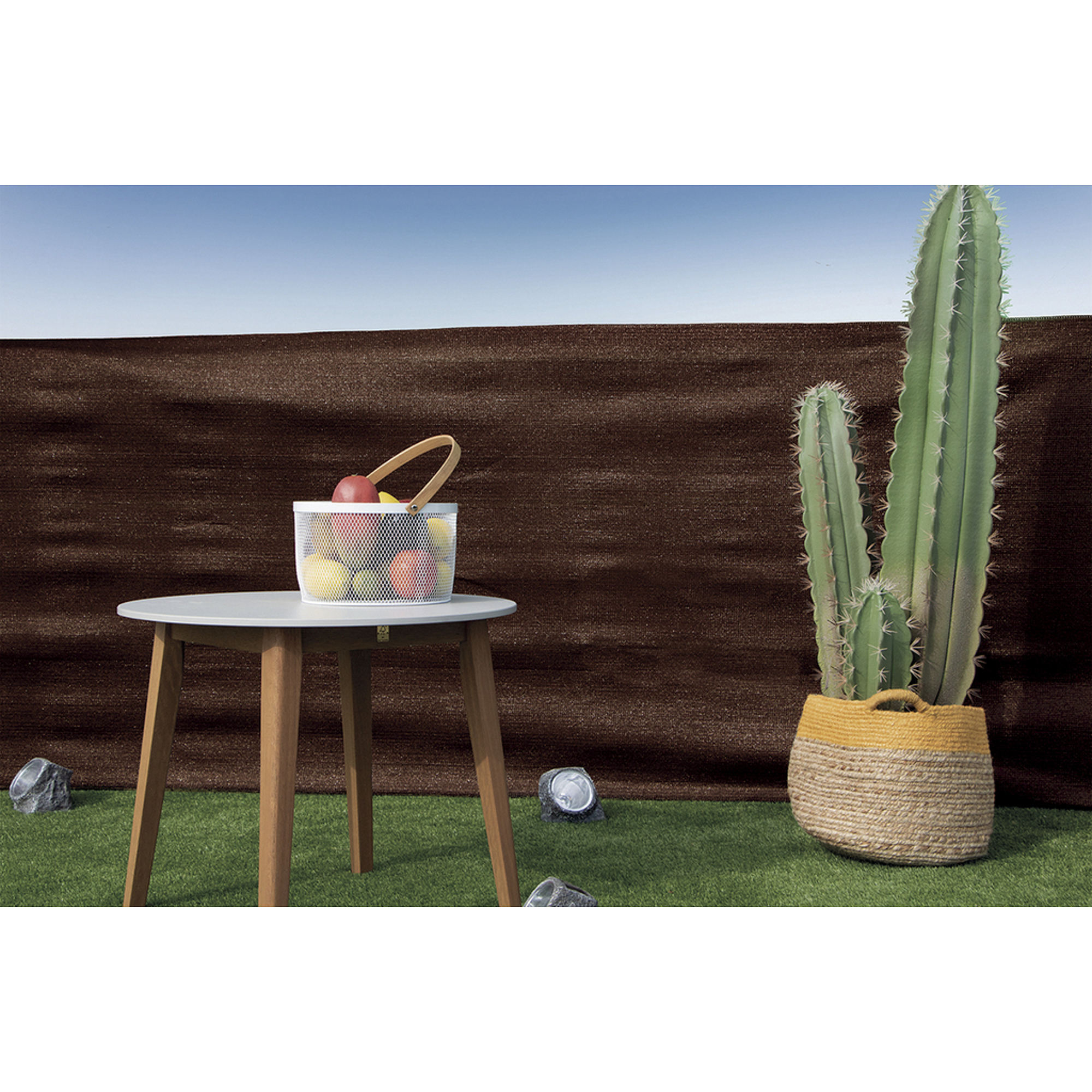 Nortene Recynet Plus szőtt árnyékoló háló 95% - 1,5 x 5 m - Barna - 2022313