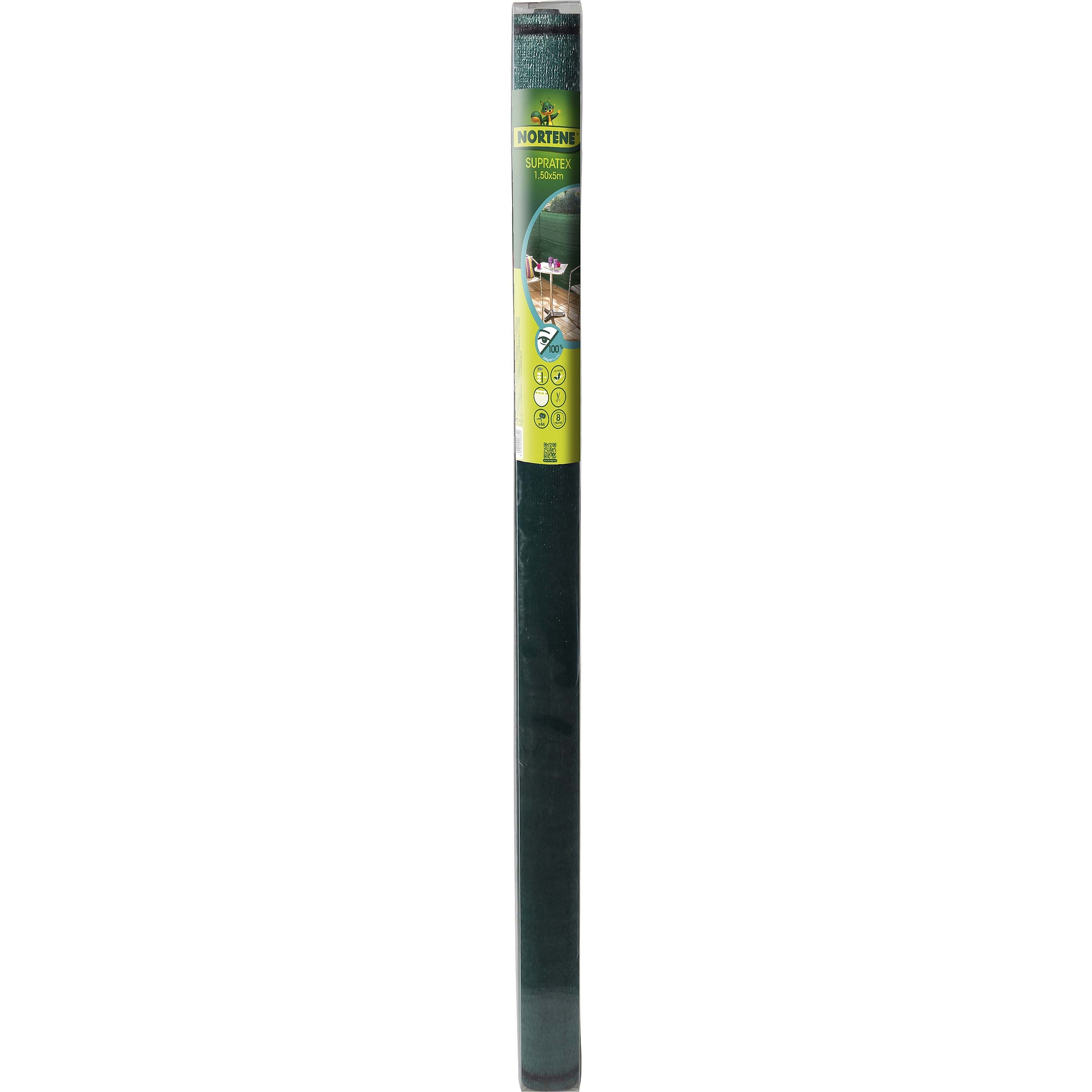Nortene SUPRATEX gomblyukazott, szőtt árnyékoló háló, 100% - 1,5 x 5 m -  zöld - 2011873