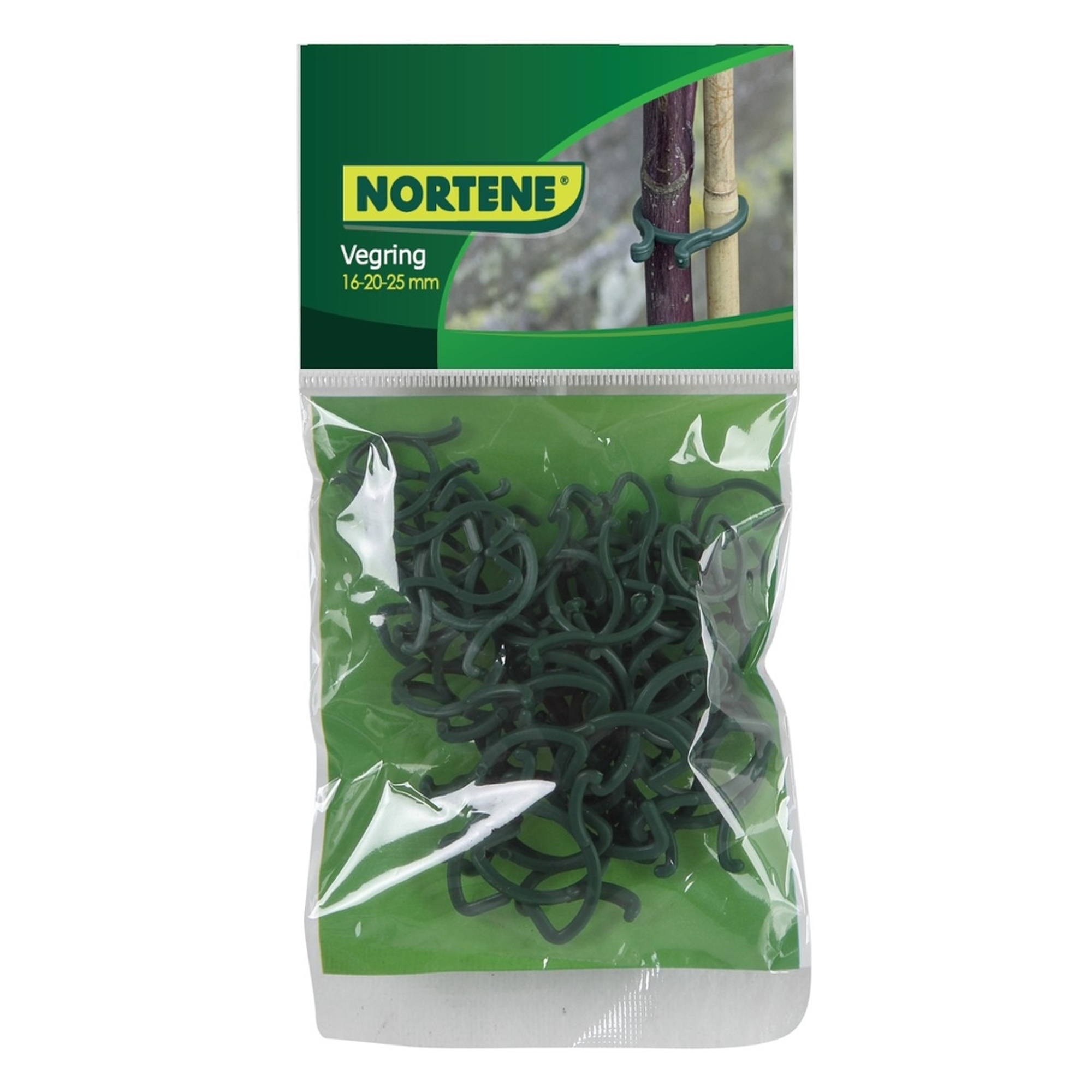 Nortene VEGRING növénykapocs készlet - 40 db / 16,5-20-25 mm -  zöld - 5022804