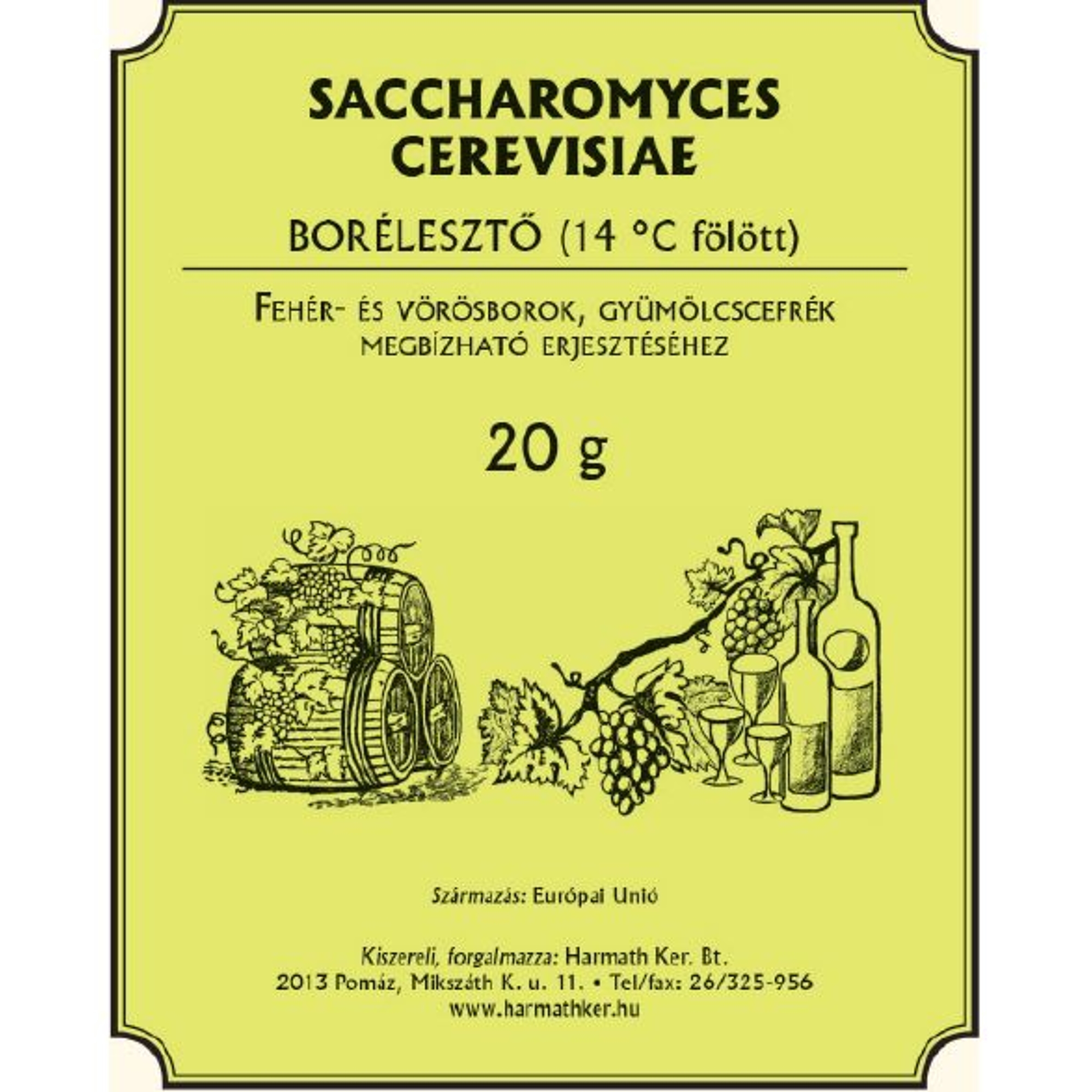 Saccharomyces cerevisiae borélesztő 20g 14C felett