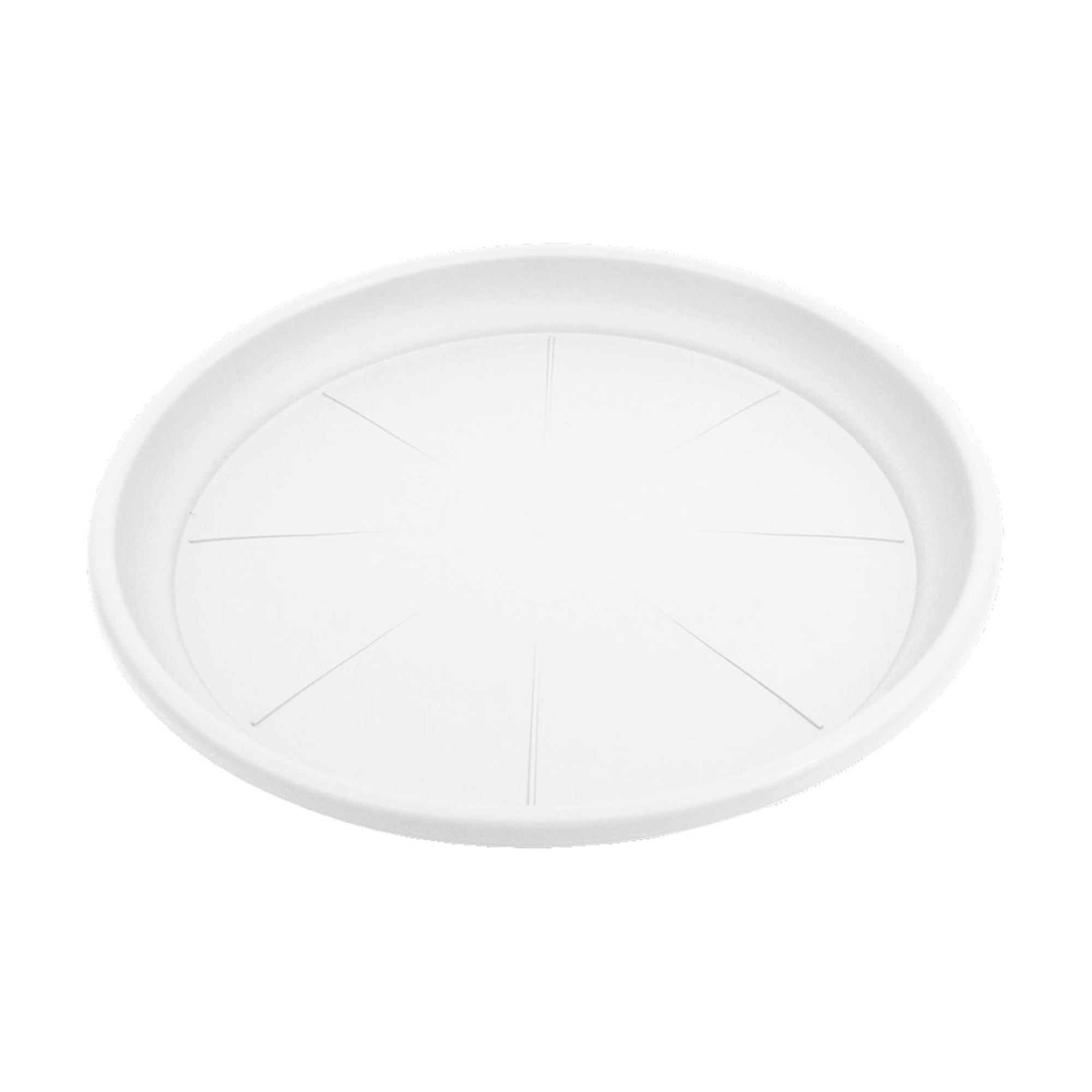 Virágcserép alátét fehér 22cm-es