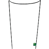 Nortene CHELSEA félkör alakú növénykaró - 30 x 60 cm  -  zöld - 140723