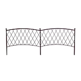 Nortene CLASSIC METAL BORDER fém ágyásszegély - 0,4 x 1 m -  barna - 170061