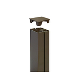 Nortene TAP ALUPOST fedő az ALUPOST-hoz - 6 x 6 x 2,1 cm - 2 db - barna - 2013906