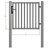 BJ Szolid egyszárnyú kiskapuk 1500x1000mm RAL6005