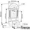 FIRENZE álló és falikút antikolt bronz 25/12