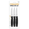 Fiskars Általános késkészlet, fekete, 3db-os - 1014276