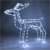 Karácsonyi világítás - Rénszarvas, 144 led, hideg fehér, 59x27,5x64 cm, 5 m kábel,230V, kültéri 0