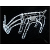 Karácsonyi világítás - Rénszarvas fordítható fejjel, 216 led, hideg fehér, 68x20x46 cm, 9 m kábel