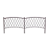 Nortene CLASSIC METAL BORDER fém ágyásszegély - 0,4 x 1 m -  barna - 170061