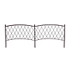 Nortene CLASSIC METAL BORDER fém ágyásszegély - 0,4 x 1 m -  barna - 170061