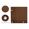 Rattan Szövet lyukakkal Barna 500 cm x 90 cm RD13